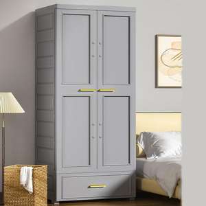 <span class=keywords><strong>Cuisine</strong></span> à 3 niveaux deux portes pour enfants bébé plastique <span class=keywords><strong>rangement</strong></span> pliable vêtements armoire suspendue chambre salon - Product Image 1