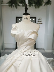 Ruolai — <span class=keywords><strong>robe</strong></span> <span class=keywords><strong>de</strong></span> bal en Satin sans bretelles et à lacets, tenue <span class=keywords><strong>de</strong></span> luxe, <span class=keywords><strong>robe</strong></span> <span class=keywords><strong>de</strong></span> <span class=keywords><strong>mariée</strong></span>, ZD05071 - Product Image 2