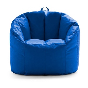 Poltrona Lounge a Forma di Zucca, Nuovo Design, Sedia Divano in Tessuto Oxford Smartmax, Pouf - Product Image 5