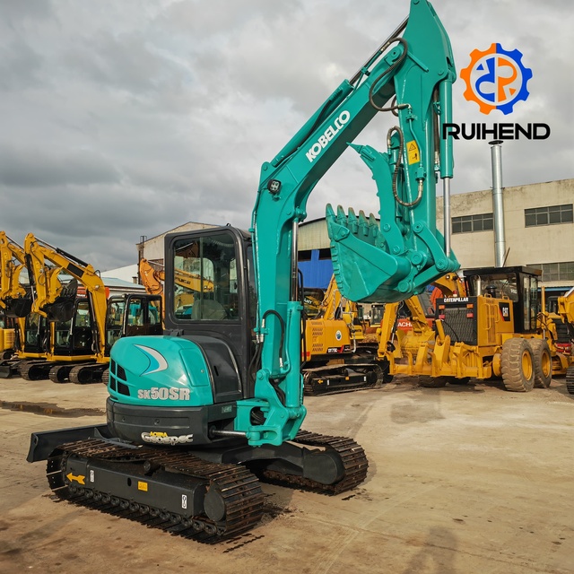 High Quality KobelcoSK50SR 5Ton Mini Low Fuel Used Japan Original Crawler Excavadora Powerful Excavator Pump Engine Gearbox Gear