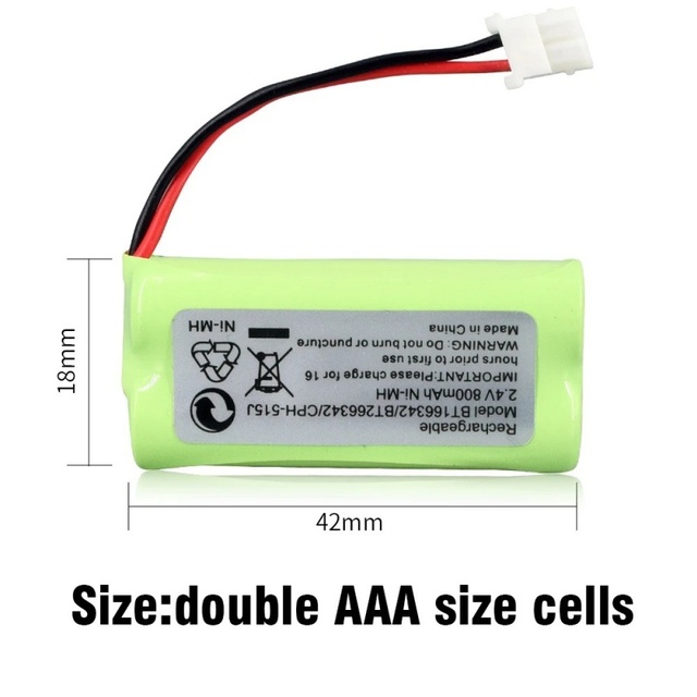 High Quality Ni Mh AA Battery Pack 2.4V 600mAh for Consumer Electronics & Toys Chargeable