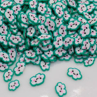 500G Diy Nail Art Polymeerklei Hagelslag Mix Kleur Happy Face Cloud Tomatenfruit Plakjes Handgemaakte Accessoires Voor Liefdesthema