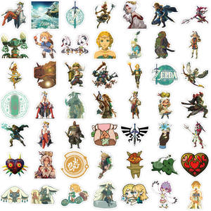 50 pièces japonais Anime la légende de <span class=keywords><strong>Zelda</strong></span> autocollants pour la maison Skateboard bagages ordinateur portable autocollants décoratifs - Product Image 5