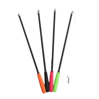 Jouet pour chat en forme de canne à pêche, télescopique à quatre sections, en plastique, rétractable, avec couleur personnalisable