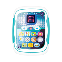 Tableta electrónica de aprendizaje para niños pequeños, juguete con botones coloridos, música, luz, ordenador interactivo de simulación, juguete educativo temprano para niños