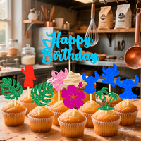 Décoration de gâteau d'anniversaire de dessin animé, fête d'anniversaire pour garçons et filles, fête de naissance