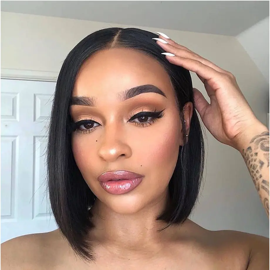 Hot Selling Glueless Hair Wig With Frontal For Women Lace Front Bob Wig Style Short Hair Cuts 10 Inch Bob Wig