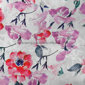ผ้าไหมพิมพ์ลายตามสั่ง ผ้าไหมเนื้อดีสำหรับชุดอ่าวไดเวียดนาม - Product Image 1