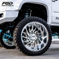 Jantes chromées polies 24x12 pour GMC2500, motif de fixation 8x180 8x6.5, jantes forgées 22x12 26x14 26x16 pour Chevy K1500 K2500 RAM