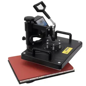 Impressora de estampagem a quente, bronzeadora de mesa 38*38, máquina estampadora plana pequena de alta pressão
