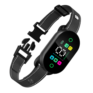 पालतू जानवरों की आपूर्ति वाटरप्रूफ कलर डिस्प्ले रिचार्जेबल बीप वाइब्रेशन ई-शॉक स्मार्ट एंटी बार्क कॉलर - Product Image 1