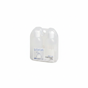Set of 60ml Travel Containers with Case 2-Piece <b>Toiletry</b> Bag Korean Made Model Daiso0432 - Product Image 2