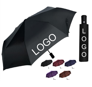 Resistente al viento Trifold hombres y mujeres Sunny Rainy regalo protección ultravioleta al por mayor logotipo personalizado/paraguas de Color - Product Image 2