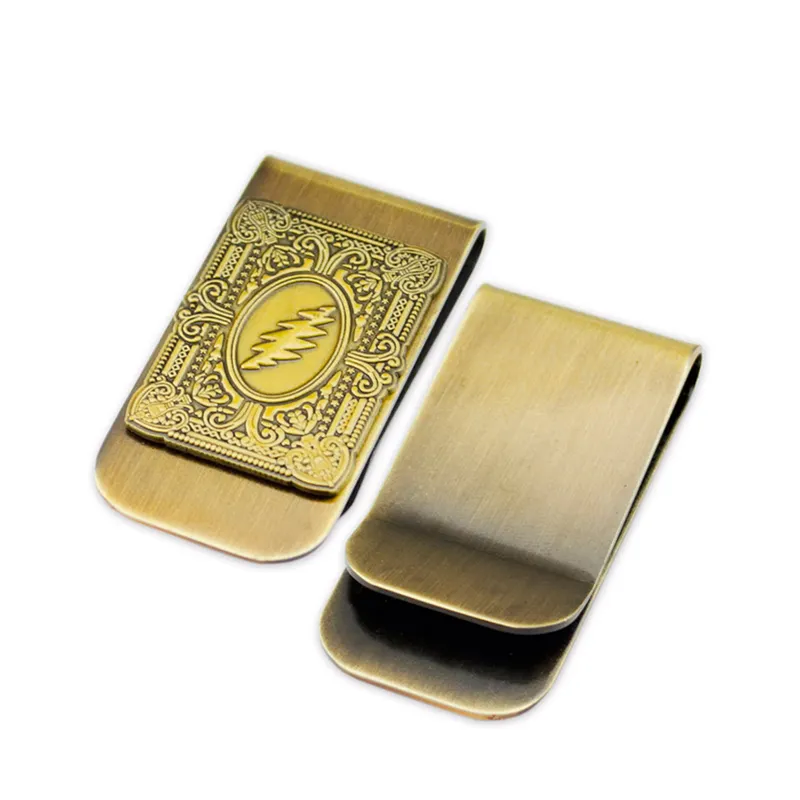 High Quality Sublimation Hold Miniature Money Clip Gift Hardware Custom Logo Personalised Mens Rose Gold Brass Money Clip