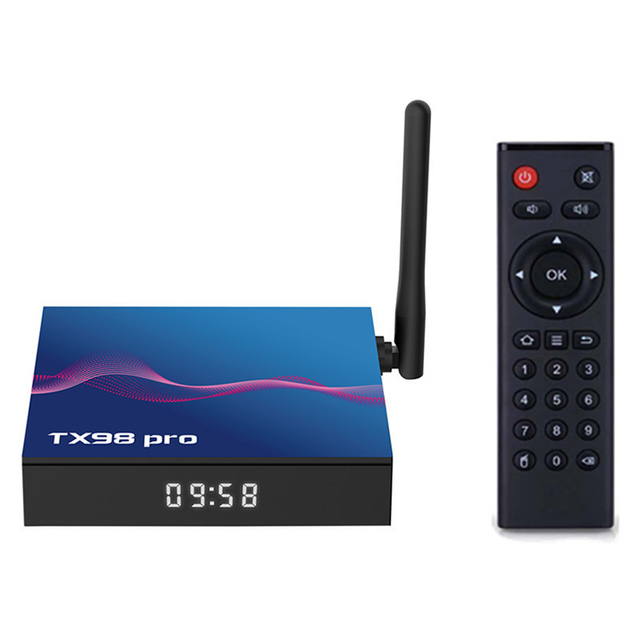 Original Tx98 Pro TV Box Set-Top Box H618 Android 14.0 4K High-Definition Quad Core Processor Dual-Band Wifi6+Bt5 Tx68