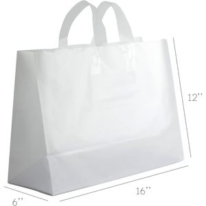 ถุงช้อปปิ้งแบบมีหูหิ้ว ขนาด 16x12x6 นิ้ว แบบมีฐาน แข็งแรง ทนทาน ใช้ซ้ำได้ เป็นมิตรกับสิ่งแวดล้อม ขนาดใหญ่ ผลิตจากวัสดุไม่ถักทอ - Product Image 3