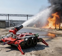 Robot de lutte contre les incendies sur remorque à débit élevé de 30 000 litres/minute