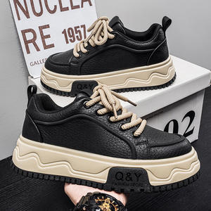 Chunky Height Increasing Men's Flat shoes Fashion <b>Sneakers</b> for men Platform Sports skateboard shoes Casual Walking Style Shoes - Product Image 1