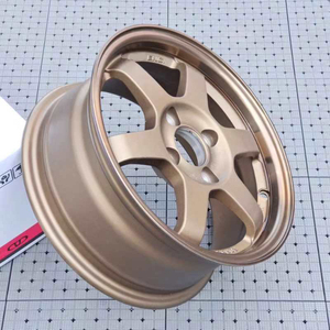 Vente de gros 15x6.5 4x100 Roues de course en bronze Nouveau support de volant de course en alliage 40mm ET Commande minimum 4 pièces - Product Image 3