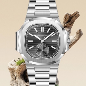 Men's Classic 5980 Watch Japan VH60 Movt Luminous AR Coating Sapphire Crystal Steel <b>Wristwatches</b> 50M Waterproof - Product Image 4