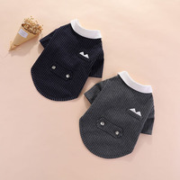 Vêtements pour animaux de compagnie à deux pattes doux pour chiens et chats, costume pour animaux de compagnie, vêtements à revers