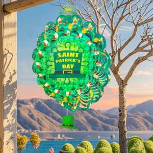 EnchGarden OEM Metal 3D Wind Spinners <b>Hat</b> Hanging for Yard & Garden Bird Protection - Product Image 5