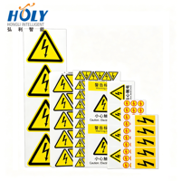 Étiquette de sécurité d'avertissement en PVC, imperméable, anti-UV, durable, haute visibilité, signalisation de danger électrique pour machines, autocollant auto-adhésif