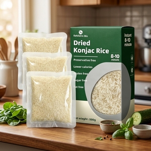Arroz Shirataki Sin Gluten, Sabor Puro, Reemplazo de <span class=keywords><strong>Comidas</strong></span>, Control de Peso, Alimento Keto, Arroz Konjac Seco, Venta al Por Mayor Personalizada - Product Image 1