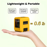 Niveau laser PlinEasy Mini 2 lignes, auto-nivelant, faisceau vert, avec batterie rechargeable