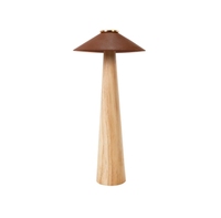 Holzoptik Europäische Schlichte DC LED Schreibtischlampe mit Touch-Steuerung für Wohnzimmer und Lesen