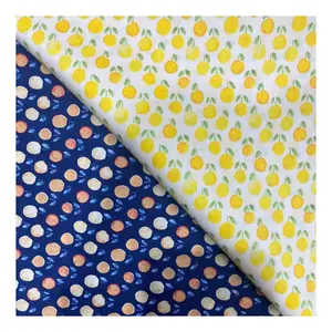 Fruit print pattern design 100% cotton soft fabric handmade fabric sofa bedding fabric