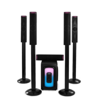 Barres de Son Système Home Cinéma TV Bluetooth, Haut-Parleur Subwoofer Surround 8 Pouces de Haute Qualité