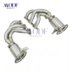 Collettori di Scarico in Acciaio Inox a Lunghezza Uguale con Catalizzatori Sportivi per Porsche 911 992 <span class=keywords><strong>GT3</strong></span> GT3RS - Sistema di Miglioramento Prestazioni - Product Image 3