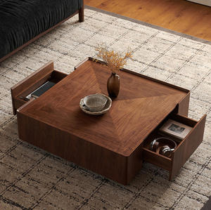 35.4-inch Modern Wood Coffee <b>Table</b>-Durable Eco-Friendly Easy to Clean for Apartment Villa Hotel Use - Product Image 3