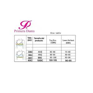 Sujetador Bandeau de alta calidad Copa 'C' Correa ancha con detalle de diamantes de imitación y decoración de encaje Posición de logotipo personalizable - Product Image 2