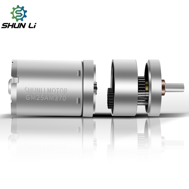 Shunli Custom 12v Bldc Brush Dc Gear Motor 65rpm High Torque Low Speed Reversed Electric Motor Reduction Engine Gear Motor
