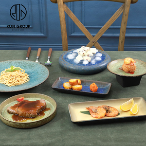 Plato de soporte Irregular de cerámica de 6,75 pulgadas de alta calidad de diseño exquisito para delicias o frutas que sirven juegos de platos de restaurante - Product Image 5