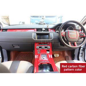 Autocollant décoratif texturé en fibre de carbone pour l'intérieur de <span class=keywords><strong>la</strong></span> voiture Accessoires pour Land Rover Range Rover <span class=keywords><strong>Evoque</strong></span> L538 Gouvernail droit 2012-2018 - Product Image 3