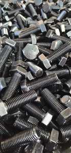 Vis à tête hexagonale en acier allié ASTM A193 GR B7 avec filetage métrique ISO, filetage grossier, M12 x 35 mm de longueur x 30 mm de diamètre de filetage, avec une écrou - Product Image 3