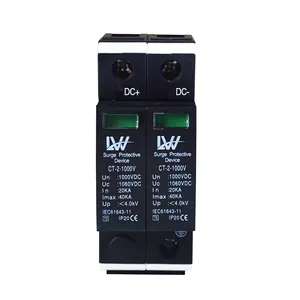 Solar DC Surge Protective Device DC SPD 2P 500VDC 1000VDC 20kA 40kA PV Photovoltaic System