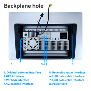 2K 13.3 Inch Phổ Màn Hình Xe Chơi Para Carro Android 10 Bảng Điều Chỉnh Đơn Vị Đầu 48 Eq DVD Player Carplay Android Xe Stereo - Product Image 5