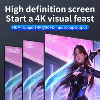 Commutateur vidéo Xput 3 entrées 1 sortie, boîte de commutation d'affichage HD 4K pour console de jeu PS5, projecteur TV, ordinateur, commutation multi-écrans