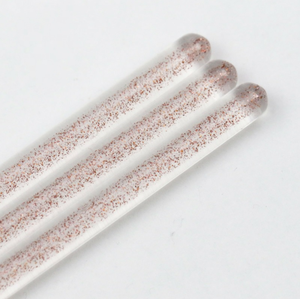 Ensemble de 3 pinceaux à ongles professionnels avec manche pailleté or rose, pinceaux liner OEM 7mm 9mm 11mm, poils synthétiques, pour salon de manucure - Product Image 5