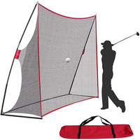 Filet de golf robuste en acier et polyester de 3,05 x 2,13 m pour l'entraînement en extérieur dans la cour - Pour tous les golfeurs
