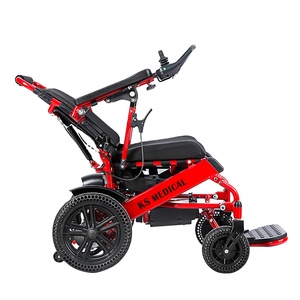KSM-601L Power Wheelchairs Foldable Electric Wheelchair Lightweight with Honey Comb Solid Tires Motor Wheelchair - Product Image 1
