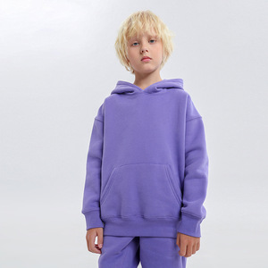 Pull à Capuche de Haute Qualité pour Enfants 95% Polyester Sweat Polaire Unisexe Garçons Filles Vêtement d'Hiver Vierge avec Logo Personnalisé - Product Image 4