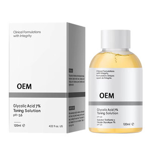 OEM/ODM 7% acido glicolico Toner frutta acido essenza 120ml viso esfoliante crema idratante Anti-invecchiamento funzione Spray per la cura del viso - Product Image 4