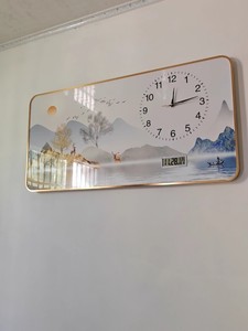 हल्के लक्जरी आधुनिक सरल स्थायी कैलेंडर इलेक्ट्रॉनिक दीवार घड़ी रेस्तरां भोजन कक्ष सजावट के लिए म्यूट डिजाइन के साथ - Product Image 5