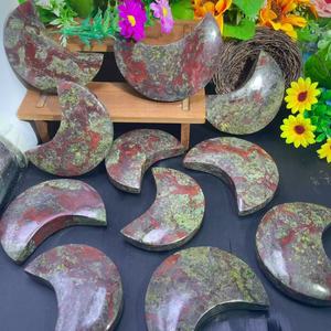 Venta al por mayor a granel Venta caliente Dragon Blood Moon Espeleología Rojo Verde Caved Crystal Crafts para regalo y decoración - Product Image 3