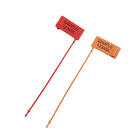 Étiquette de sécurité en plastique polyvalente à longueur fixe de 170 mm avec logo, code QR et code-barres pour vêtements, chaussures, emballages et logistique
